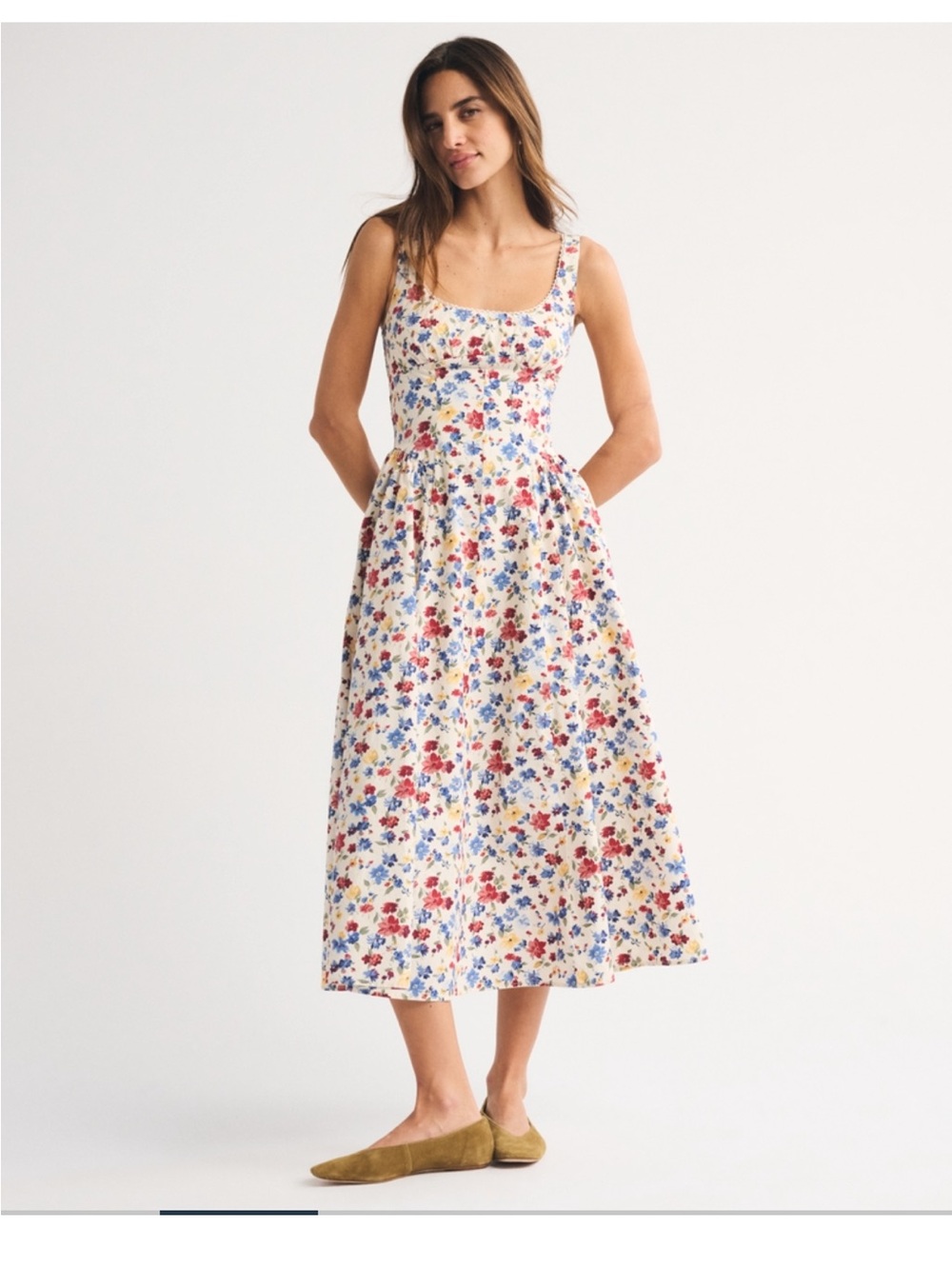Abercrombie & Fitch Bra Free Dylan Midi Dress XS